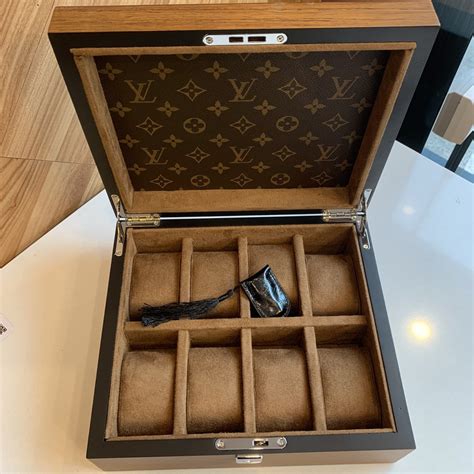 louis vuitton uhrenetui|Louis Vuitton 3 watch case.